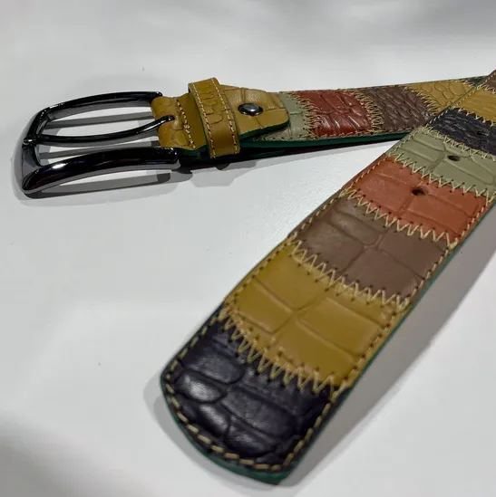 7 Downie Street Patchwork Belt | Hunter