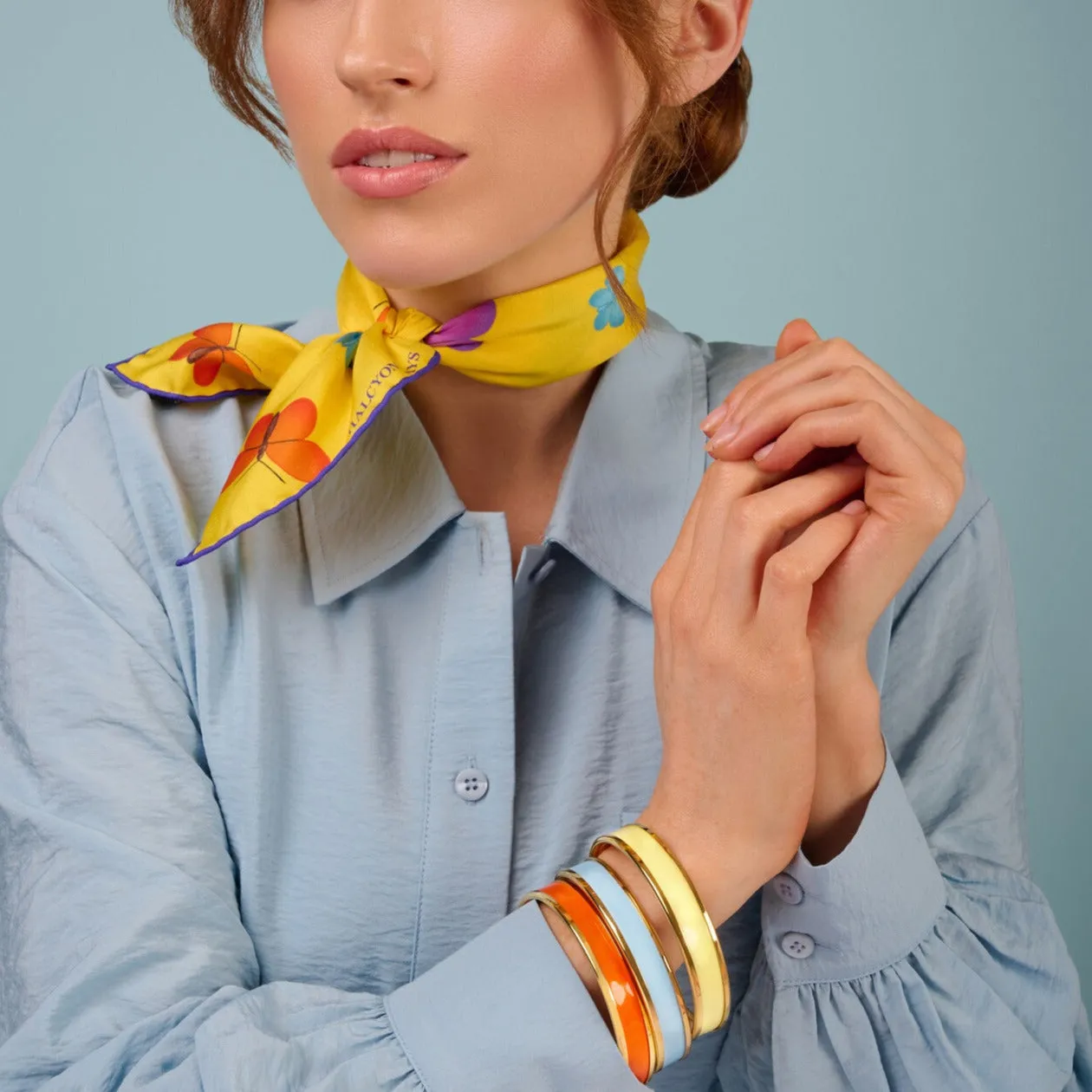 Butterfly Silk Mini Scarf