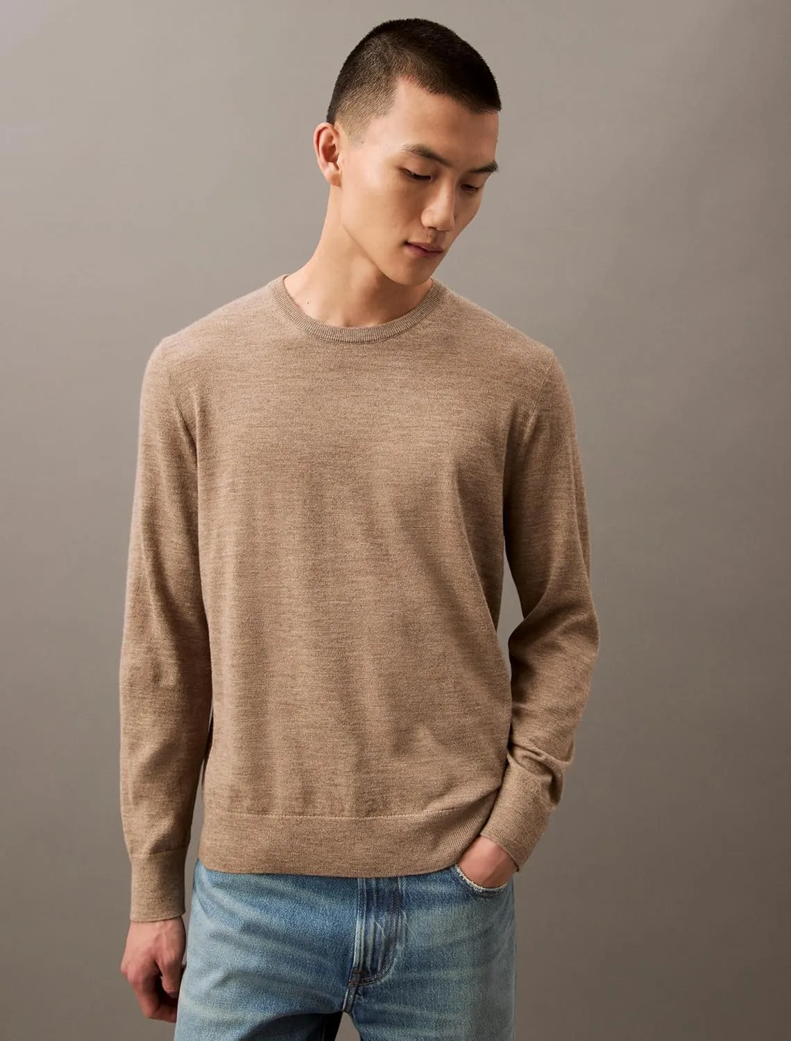 Calvin Klein Men's Extra Fine Merino Wool Sweater