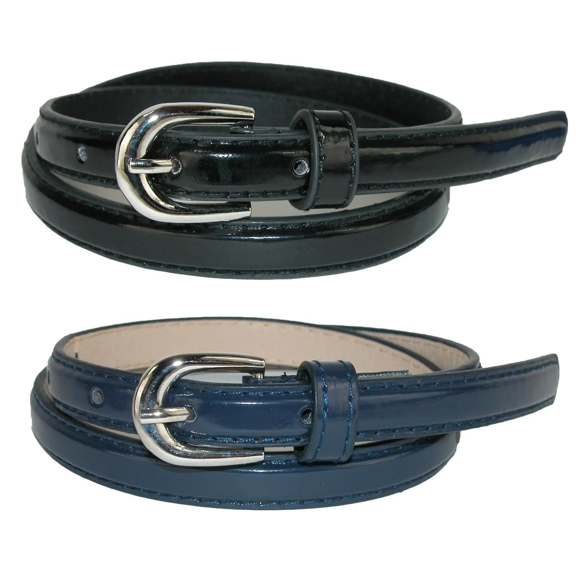 CTM® Kid's Skinny Dress Belt (Pack of 2 Colors)