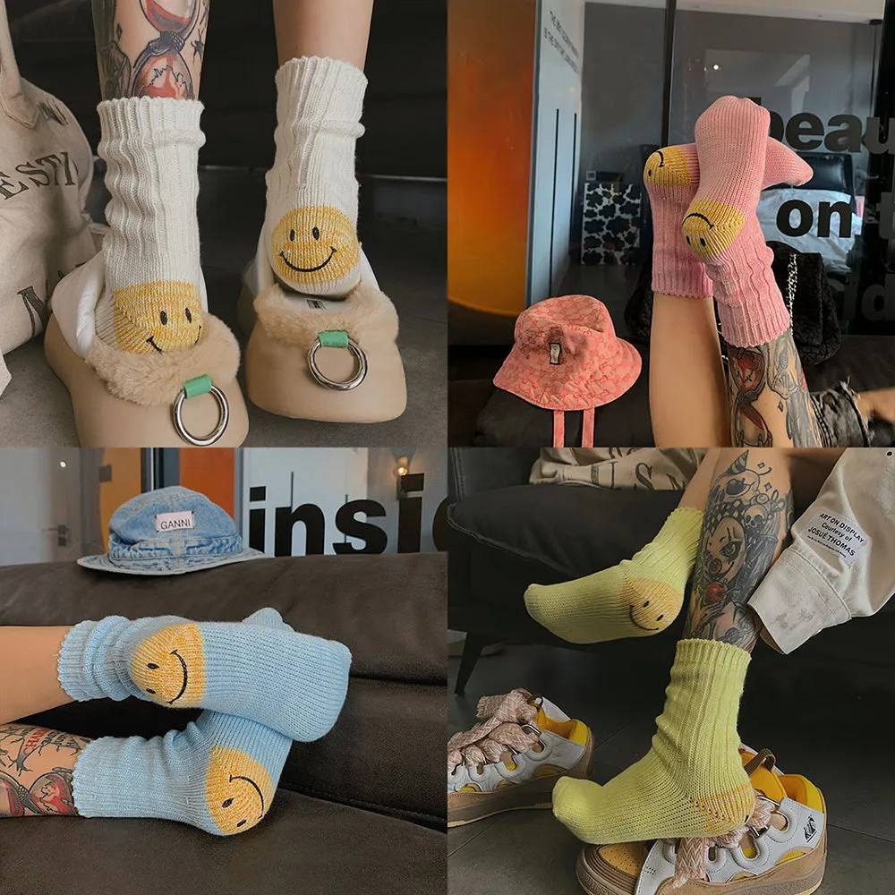 Cute Emoji Printed Socks