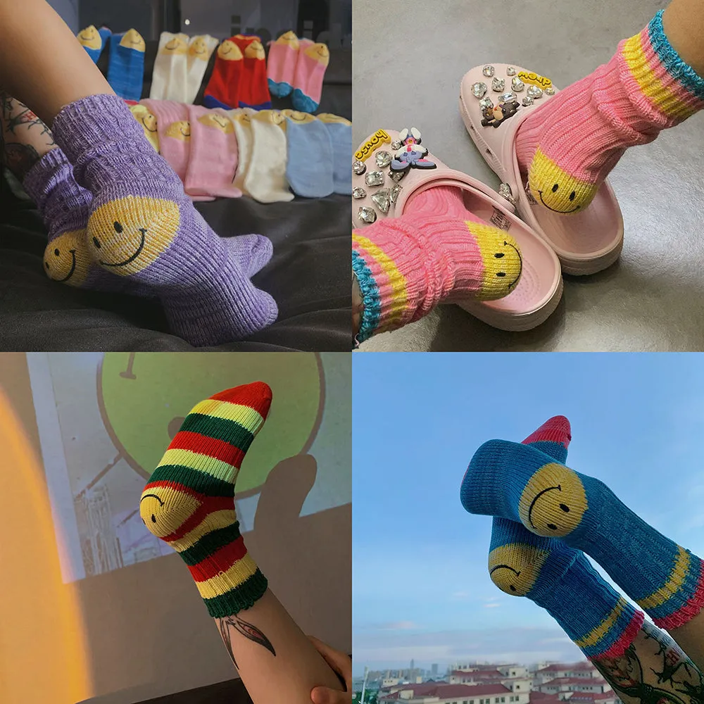 Cute Emoji Printed Socks