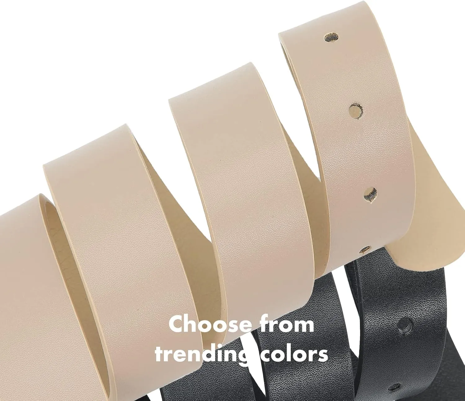 Earnda 2 Pack Women Belts for Jeans Dresses Fashion Gold Buckle Ladies Waist Belt Faux Leather Size up to 41 inch