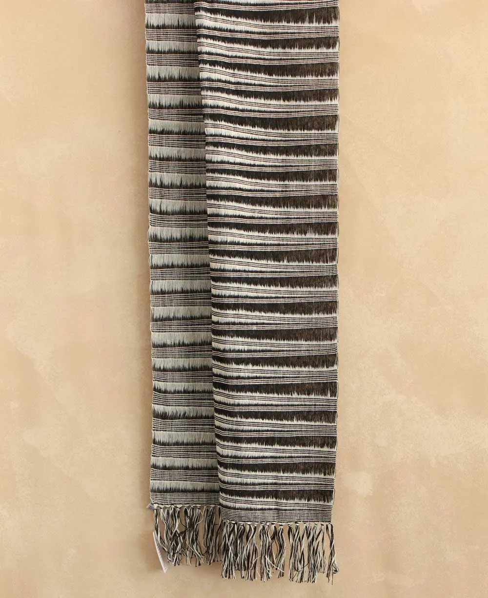 Fair Trade Woven Scarf in Black