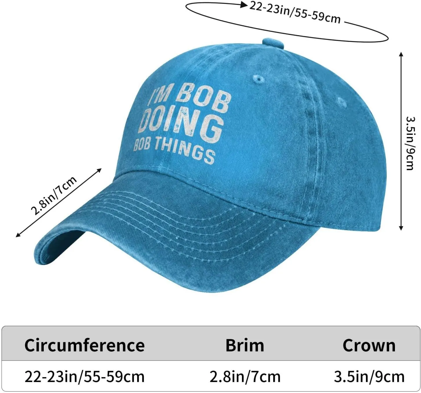 Im Bob Doing Bob Things Hat for Men Baseball Caps Trendy Caps