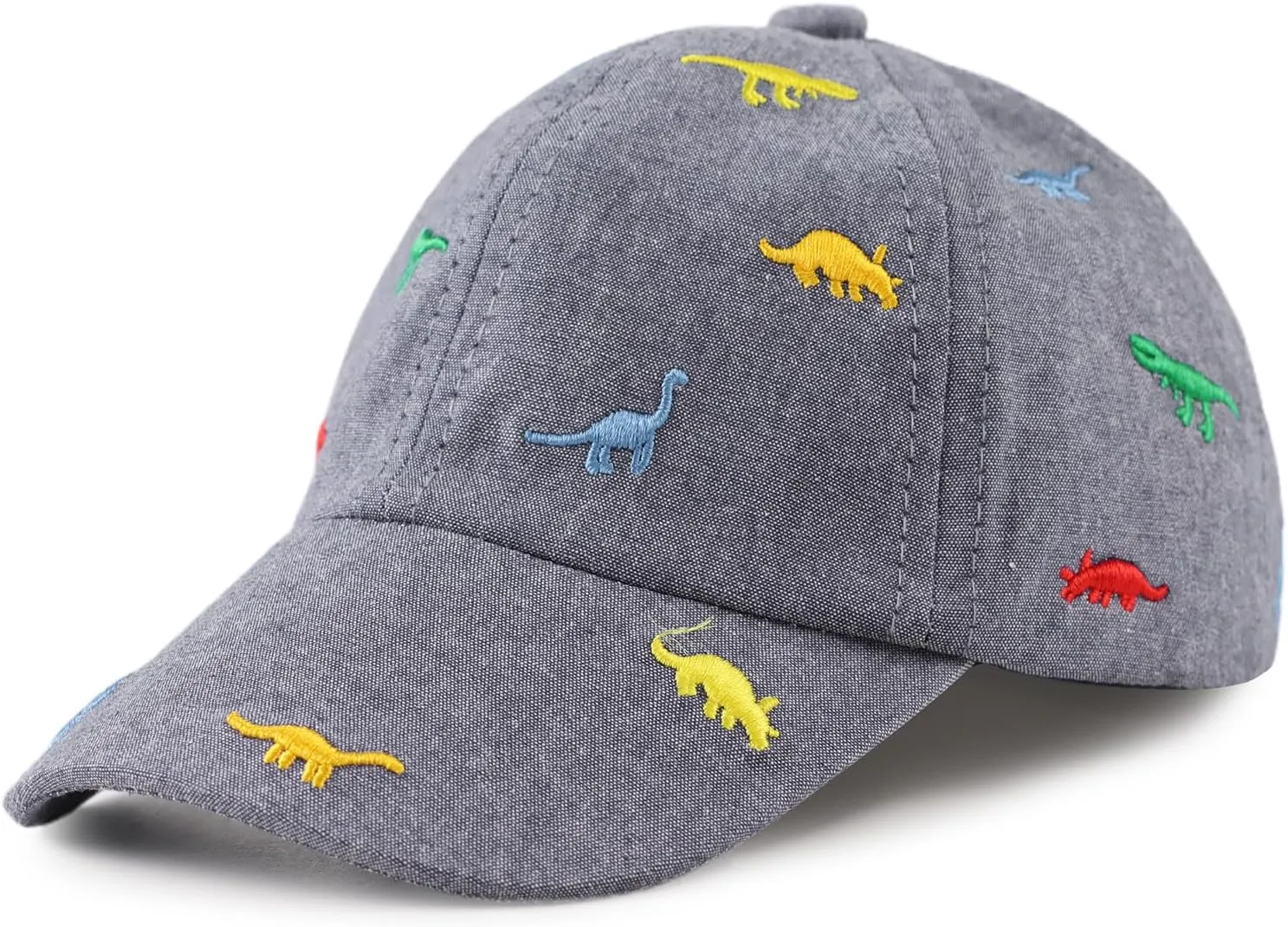JANGANNSA Dinosaur Boys Girls Caps Embroidery Baby Baseball Caps Cotton Infant Toddler Kids Hat Spring Summer Autumn