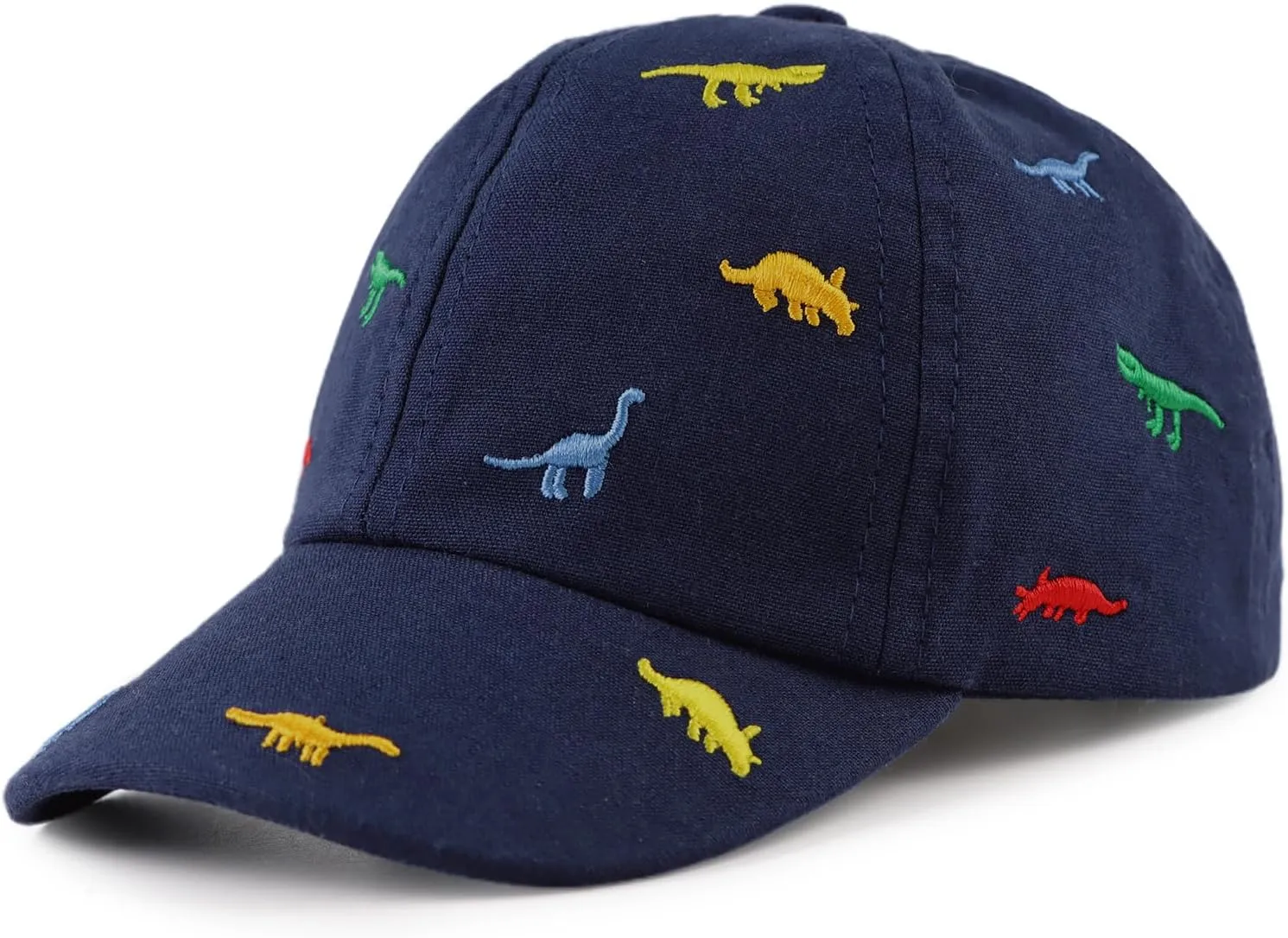 JANGANNSA Dinosaur Boys Girls Caps Embroidery Baby Baseball Caps Cotton Infant Toddler Kids Hat Spring Summer Autumn