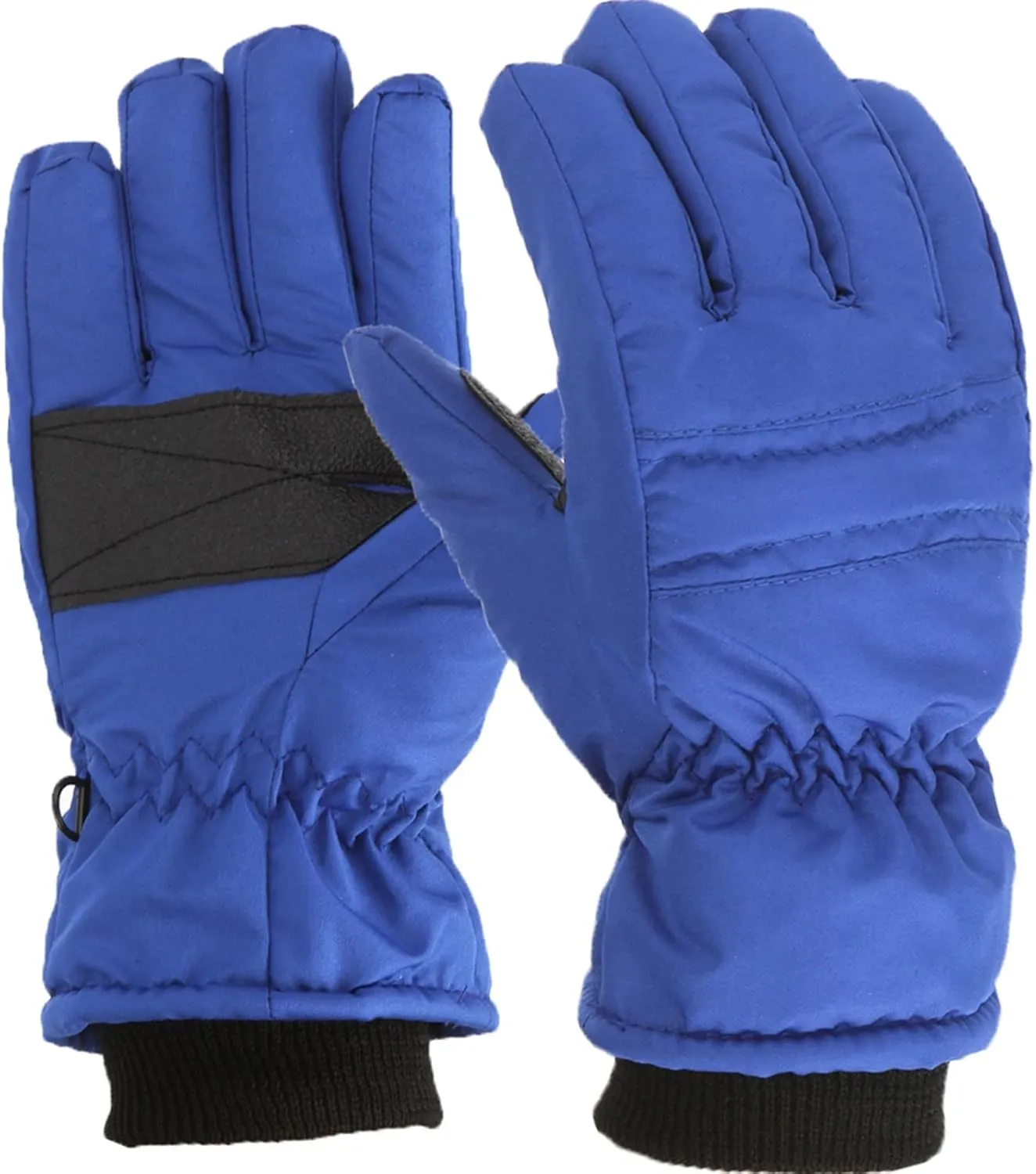 Kids Toddler Boys Girls Thermal Gloves Winter Warm Snow Gloves Ski Windproof Snowboard Gloves for Cold Weather (Blue, 7-12 Years)