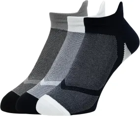 Men's Athletic Collection Cushioned High Ankle Sports socks with Mesh Knit- Made with Cotton and Spandex- Pack of 3 (Free Size) (Grey, White, Navy)