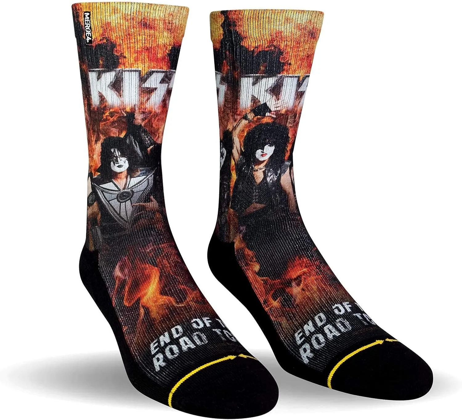 MERGE4 KISS End Of The Road Tour Collectible Band Crew Socks