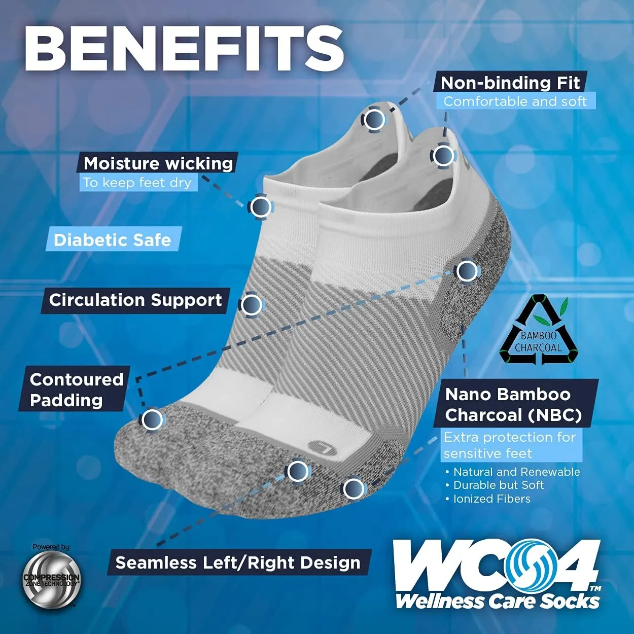 OrthoSleeve Diabetic & Neuropathy Socks (3 Pack)