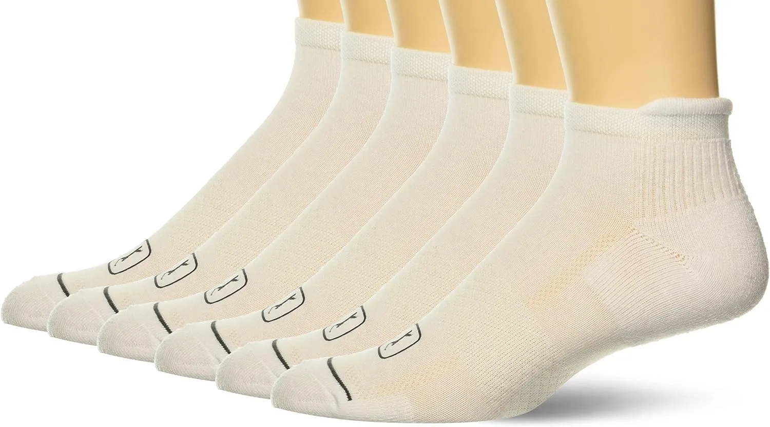 PGA TOUR Men’s Ankle Golf Socks with Achilles Tab, 6 Pack, Moisture-wicking, Performance Sock