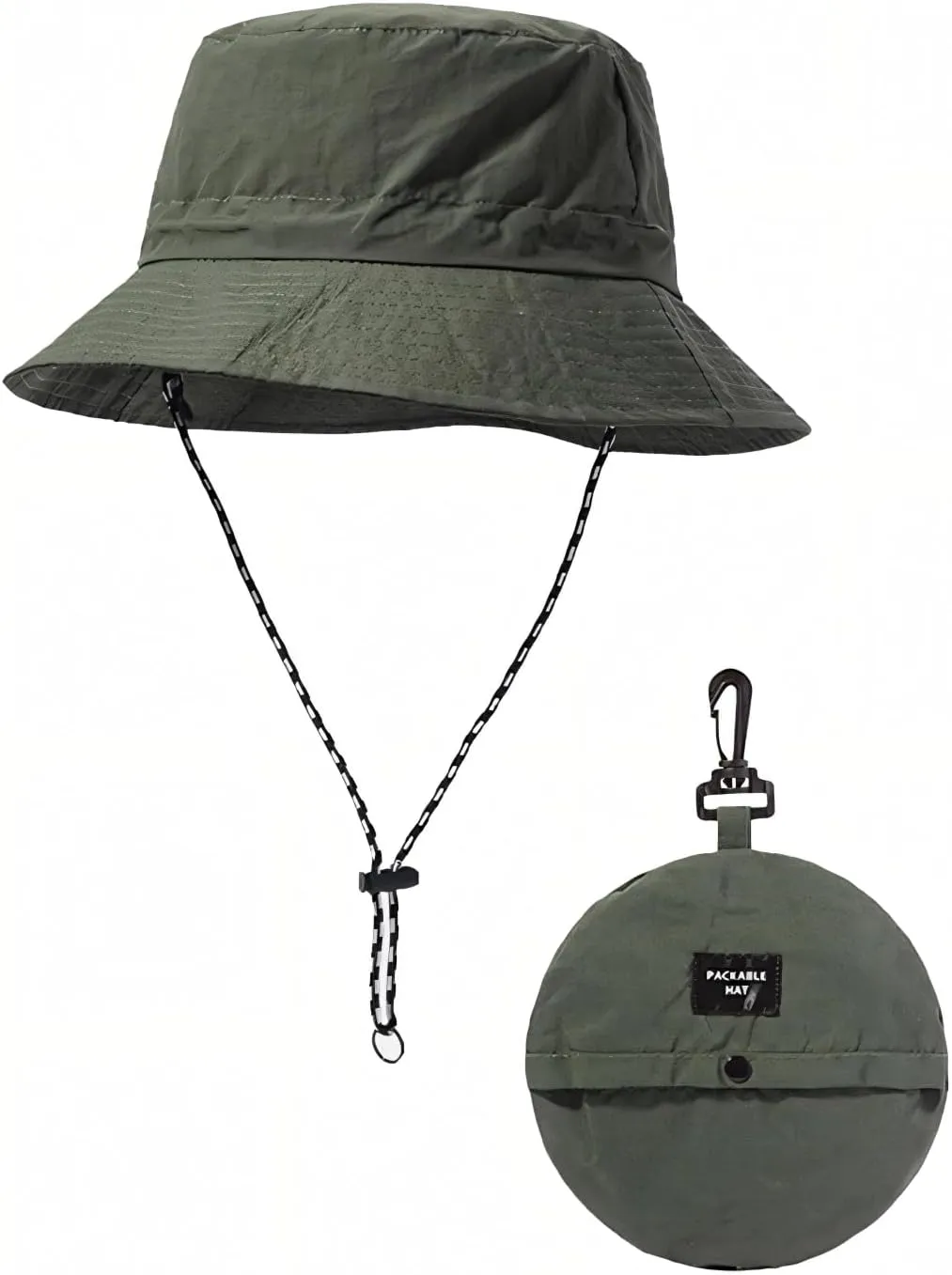 Waterproof Bucket Hat, Fishing Golf Bucket Hat for Men Women Safari Hiking Travel Summer UV Hats Cute Foldable