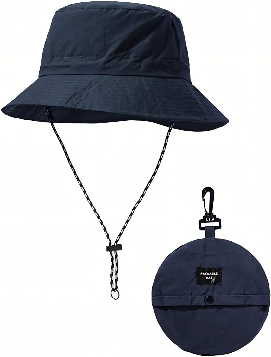 Waterproof Bucket Hat, Fishing Golf Bucket Hat for Men Women Safari Hiking Travel Summer UV Hats Cute Foldable