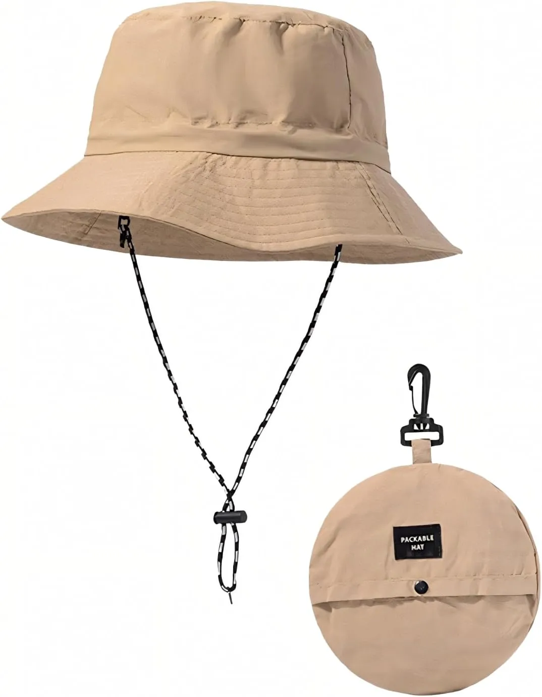 Waterproof Bucket Hat, Fishing Golf Bucket Hat for Men Women Safari Hiking Travel Summer UV Hats Cute Foldable