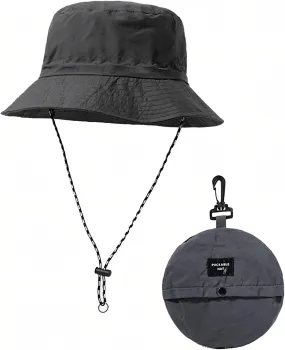 Waterproof Bucket Hat, Fishing Golf Bucket Hat for Men Women Safari Hiking Travel Summer UV Hats Cute Foldable