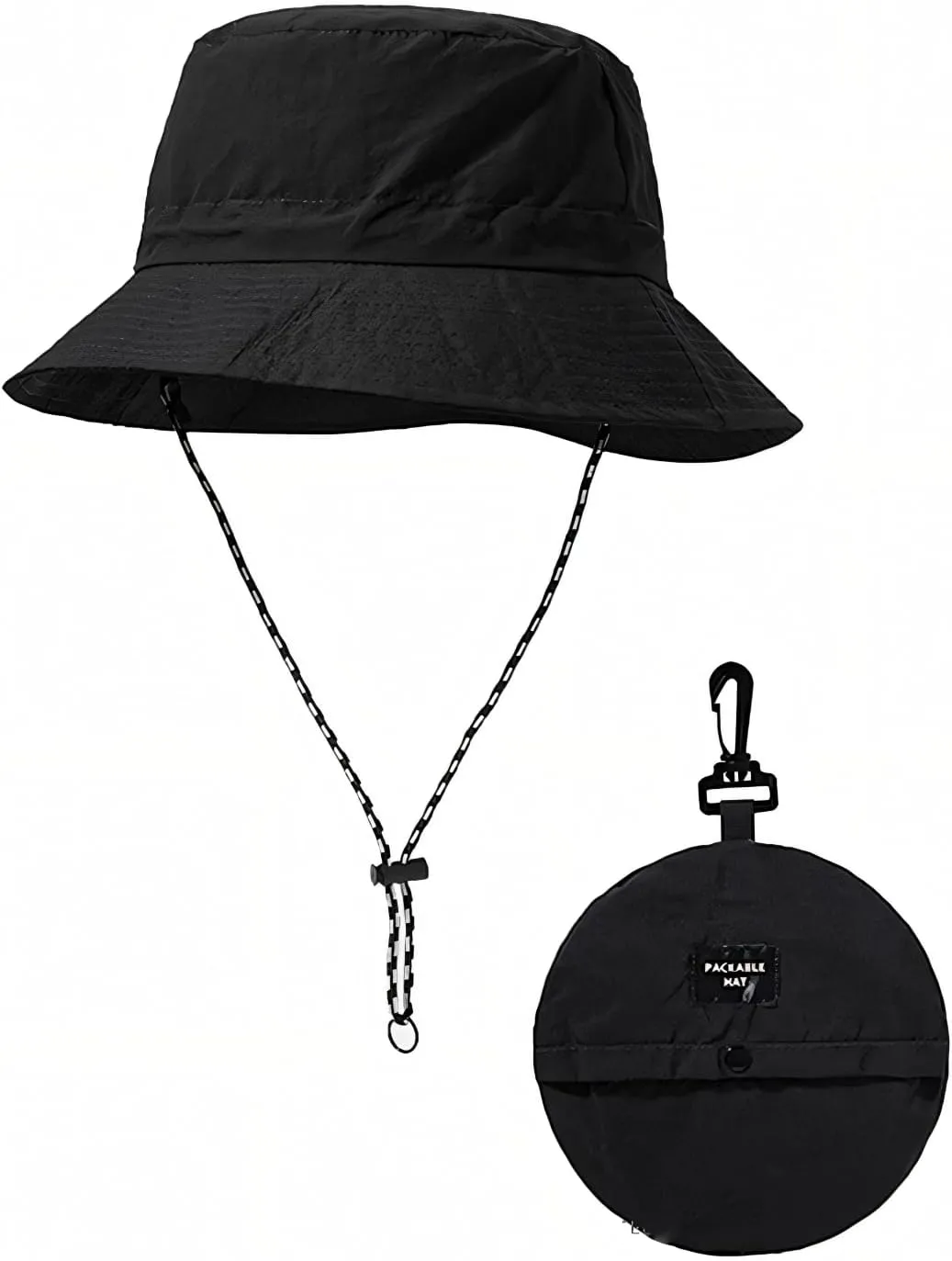 Waterproof Bucket Hat, Fishing Golf Bucket Hat for Men Women Safari Hiking Travel Summer UV Hats Cute Foldable