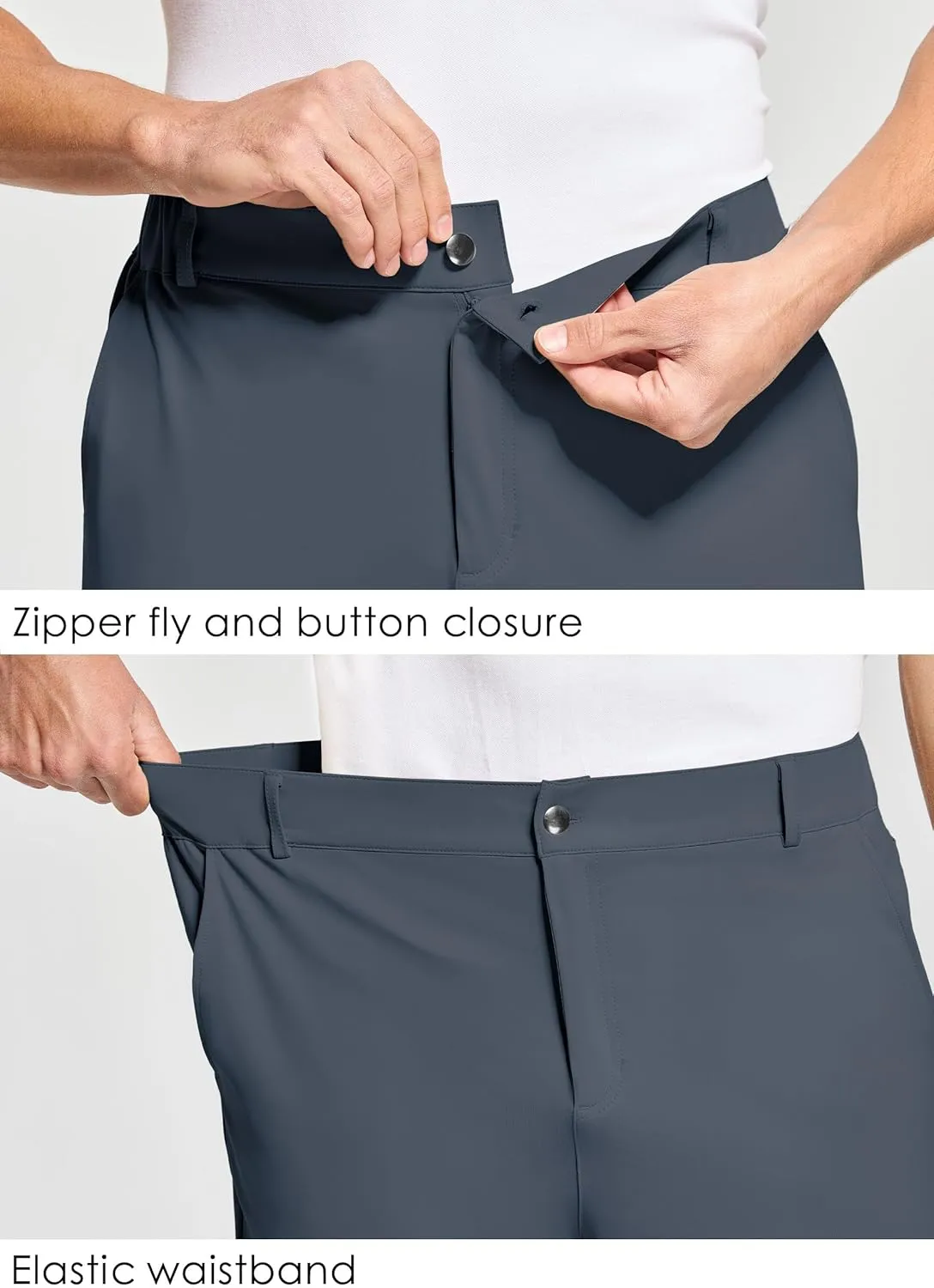 Willit Men's Golf Joggers Pants Stretch Slim Fit Work Dress Pants Quick Dry Athletic Pants with Pockets