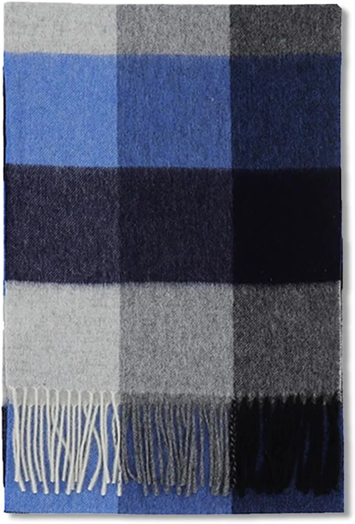 Winter Tartan Scarf Women Men Wool Scarf With Tassel Classic Checked Plaid Cashmere Scarves Warm Pashmina Shawl Wrap
