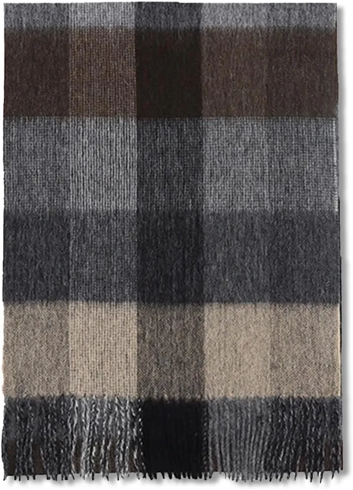 Winter Tartan Scarf Women Men Wool Scarf With Tassel Classic Checked Plaid Cashmere Scarves Warm Pashmina Shawl Wrap