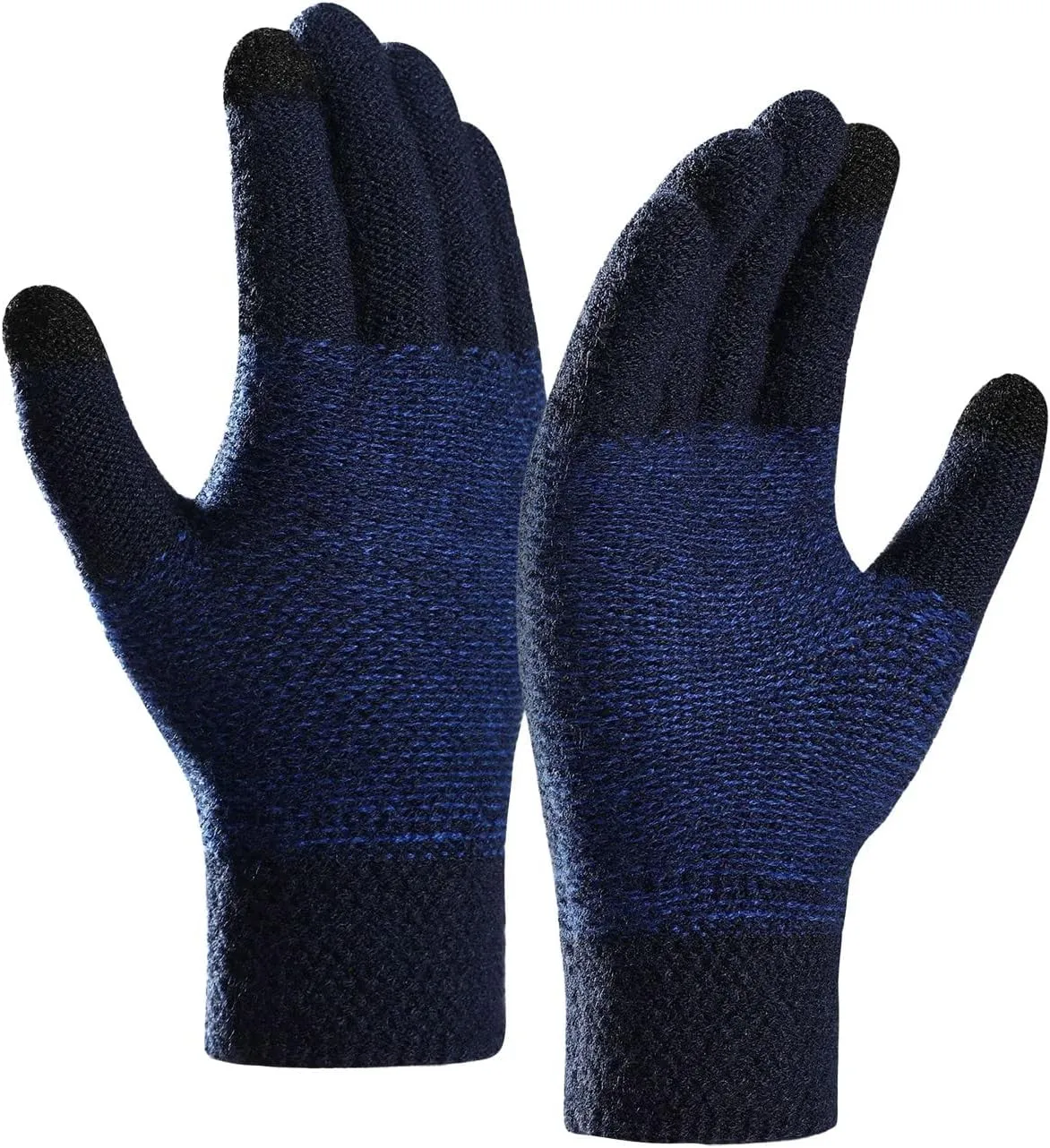 Winter Thermal Warm Knit Glove for Men Women Touchscreen Cold Weather Gloves for Running Driving Hiking