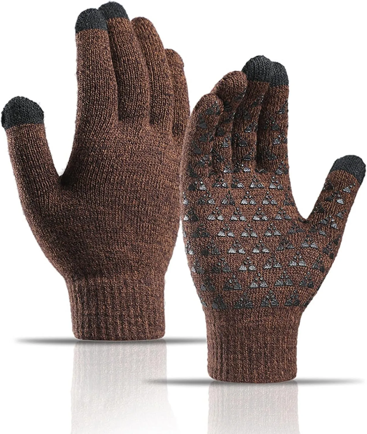 Winter Touchscreen Gloves for Men Women Warm Anti-Slip Touchscreen Lined Knit Glove s Valentine's Day