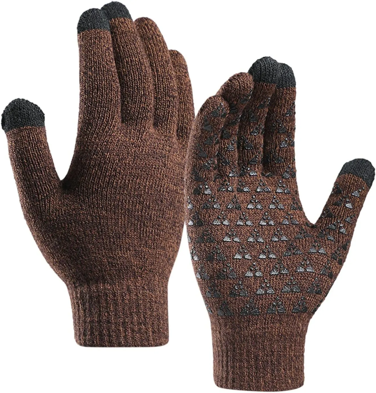 Winter Touchscreen Gloves for Men Women Warm Anti-Slip Touchscreen Lined Knit Glove s Valentine's Day