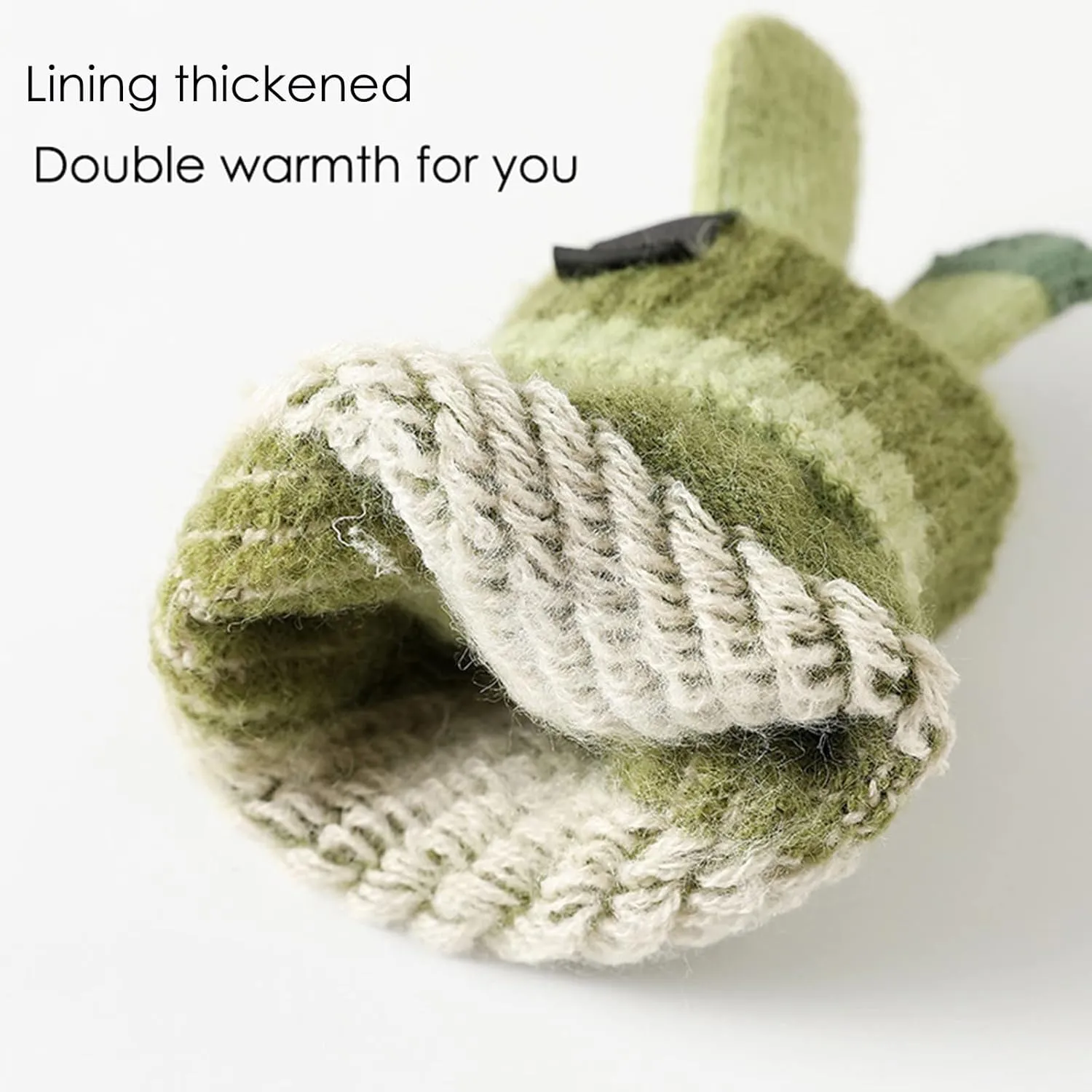 Women's Winter Touchscreen Gloves Warm Knit Gloves, Elastic Cuff Winter Texting Gloves Christmas Halloween